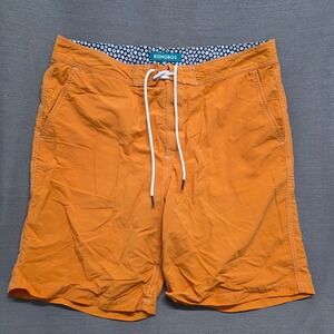 Bonobos Mens Orange Swim Trunks Board Shorts Mesh Lined Size 36 Nylon Beachwear